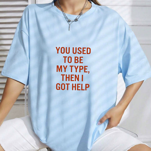 "Polina Tee - Type" – Minimalist Editorial Aesthetic Typographic Top