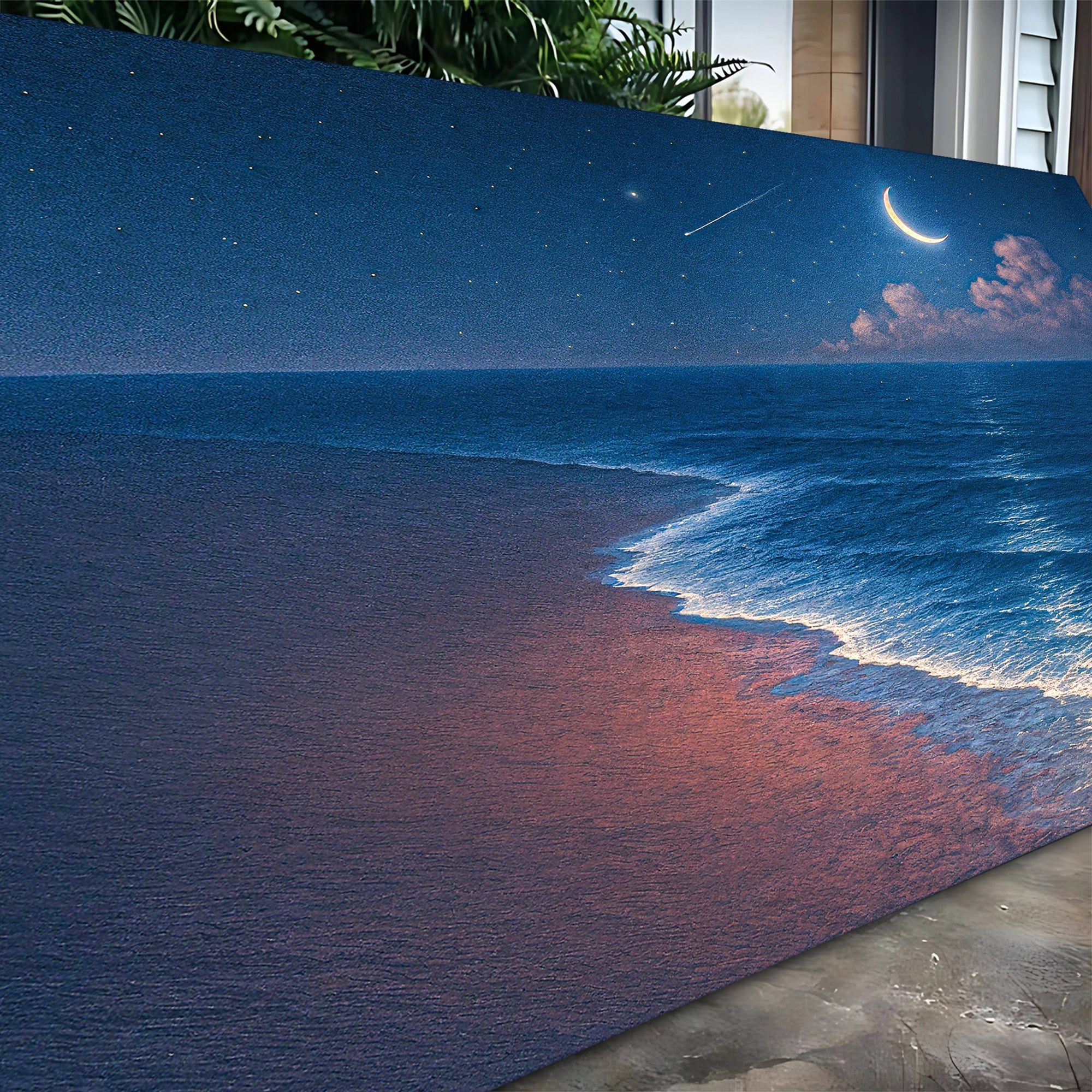 Beach Shoreline Coastal Wall Art V – Ocean Landscape Print for Home Decor