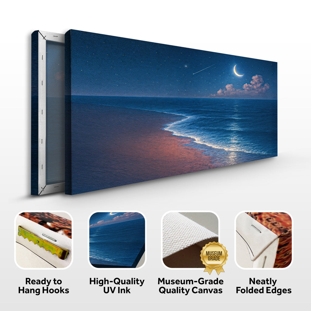 Beach Shoreline Coastal Wall Art V – Ocean Landscape Print for Home Decor