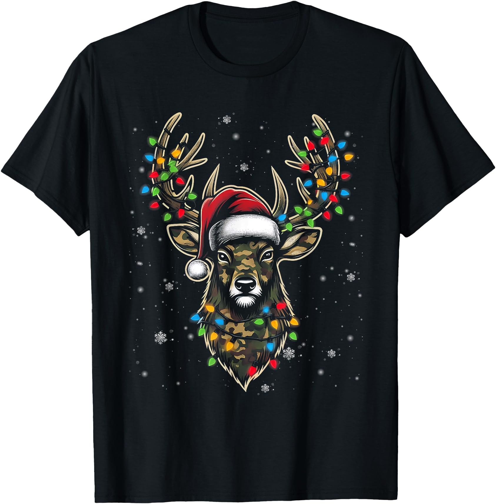Christmas Holiday Camo Hunting Reindeer Deer Xmas Lights