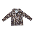 Boys Camo Long Sleeve Hunting Zip Pullover