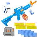 Semi-Automatic Toy Gun with Rechargeable Battery, 22-Round Magazine, Shell Ejection Feature, Quick Loader, and High-Speed Accuracy