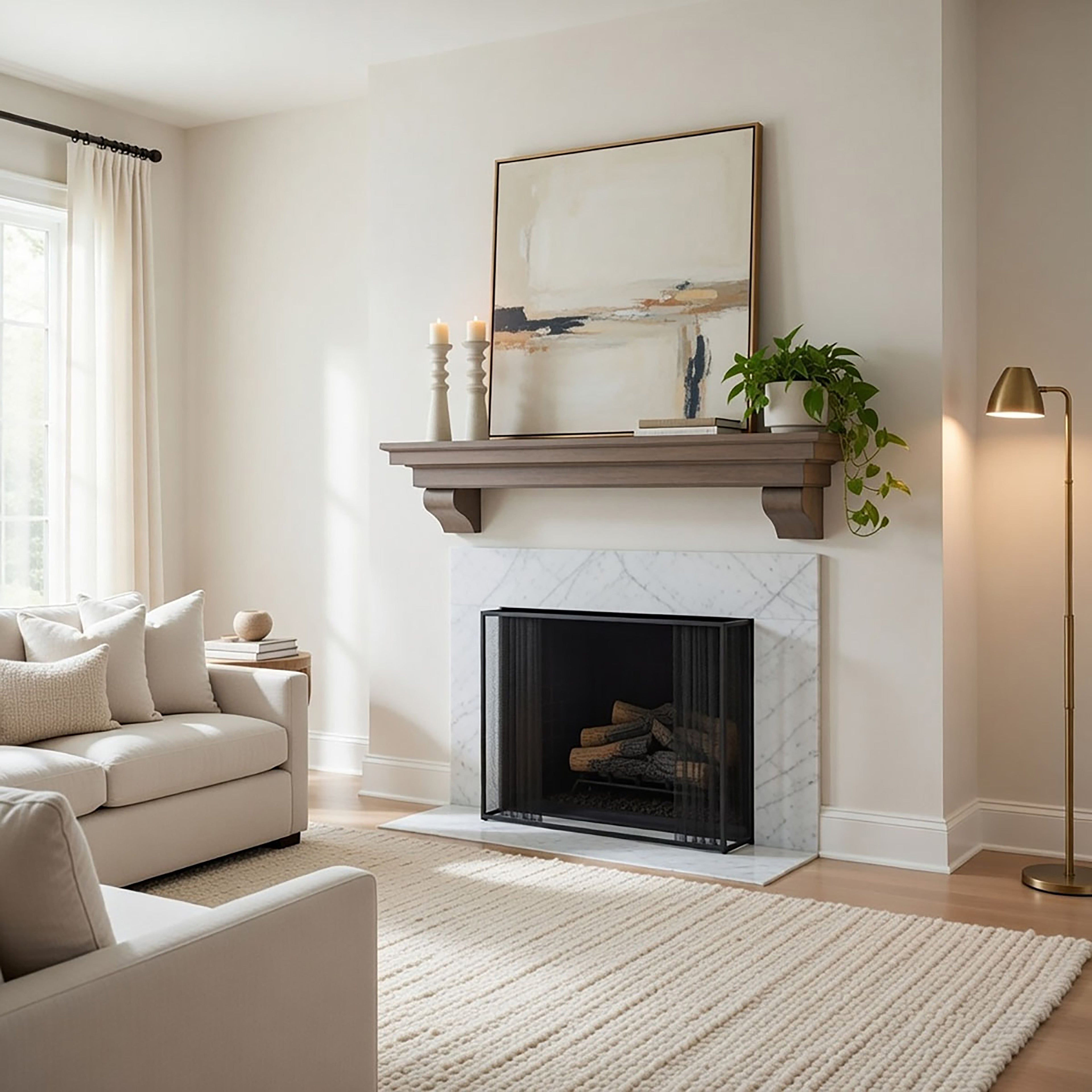 French Corbel Fireplace Mantel