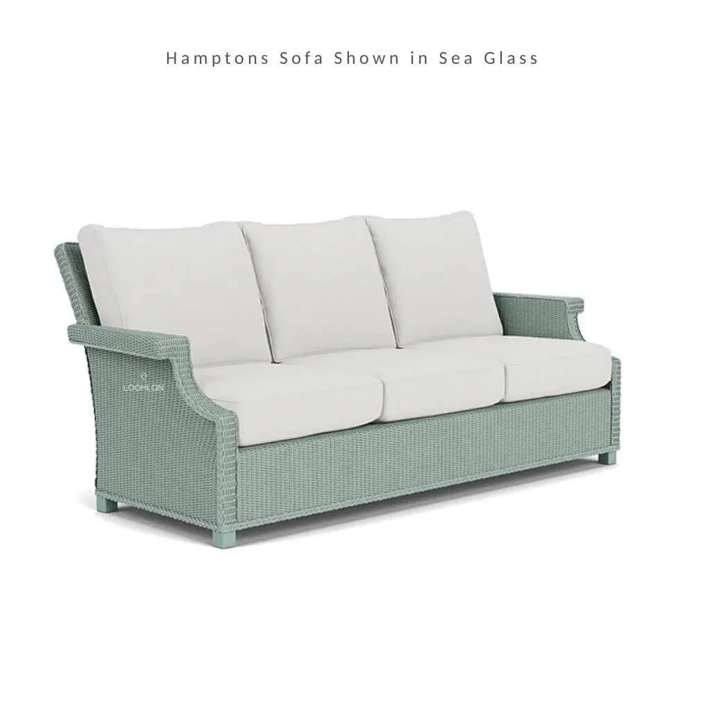Hamptons Outdoor Wicker Sofa with Lounge Chair Set
