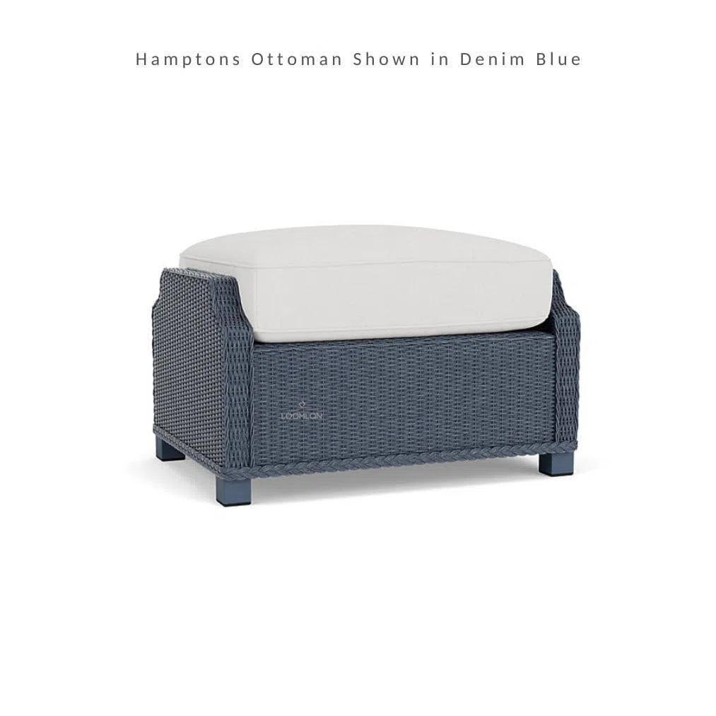 Hamptons Outdoor Wicker Sofa with Lounge Chair Set