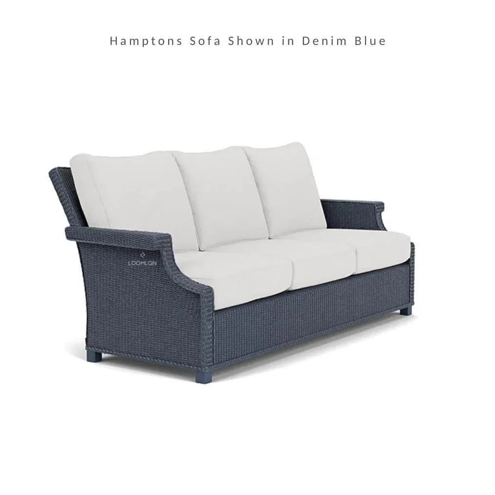 Hamptons Outdoor Wicker Sofa with Lounge Chair Set