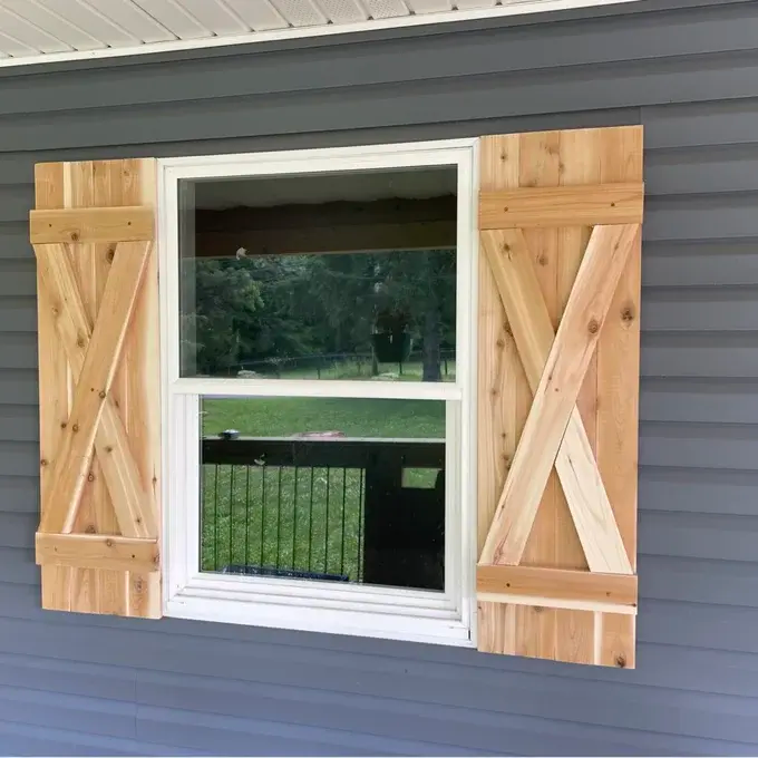 X Exterior Wood Shutters