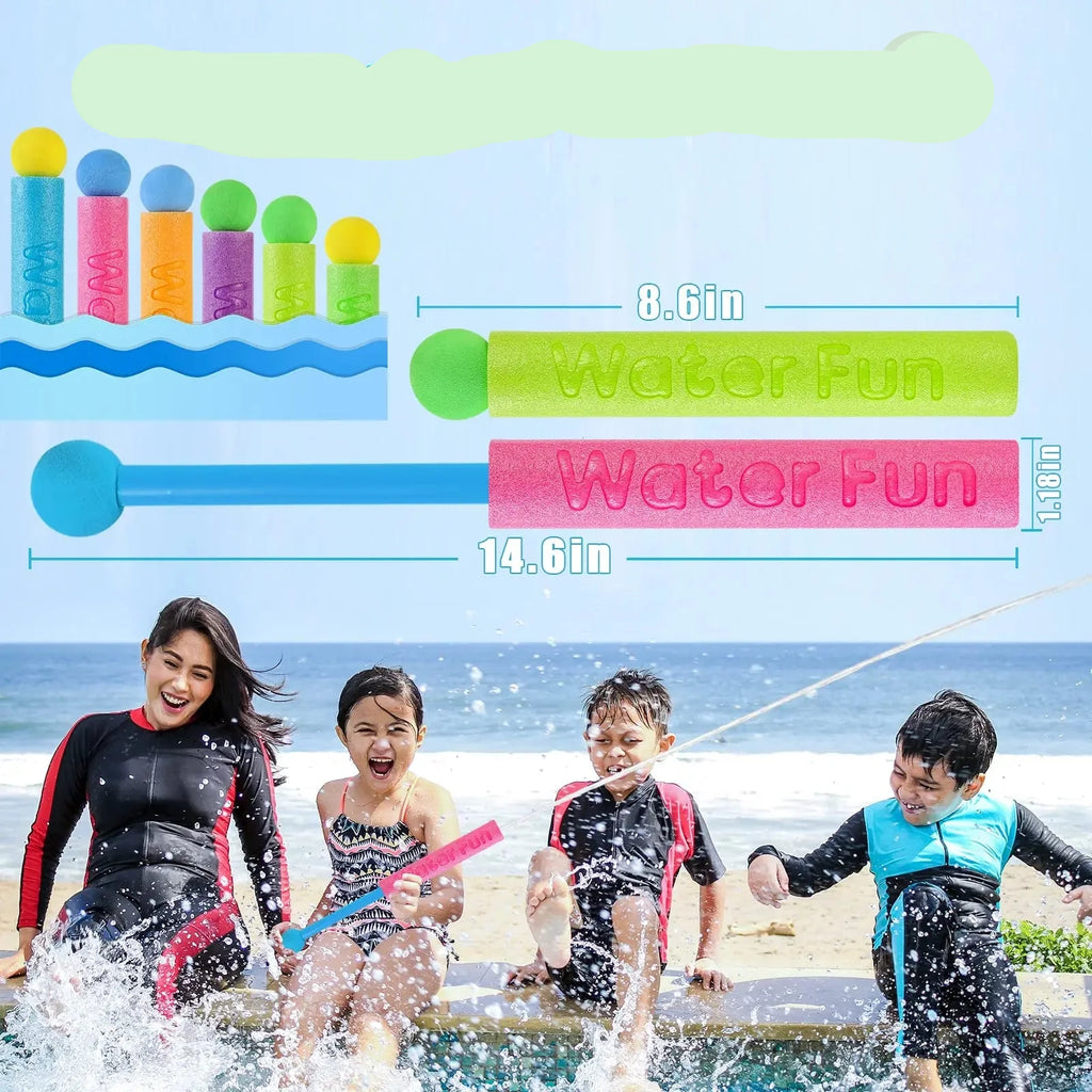 10-Pack Foam Water Gun Blasters for Kids – Outdoor Water Toys