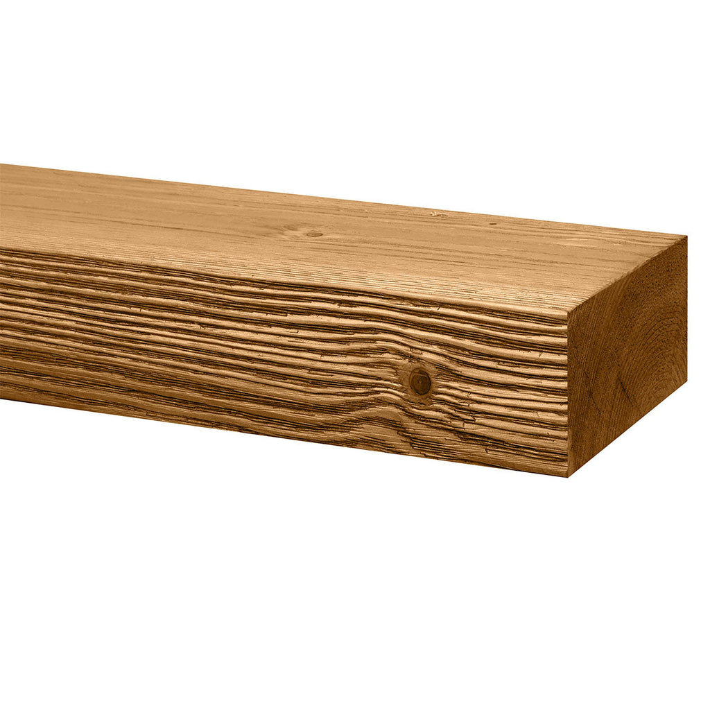 Textured Timber Fireplace Mantel