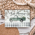 Fall Harvest Wooden Tiered Tray Sign 6x4x1 Rustic Halloween Home Decor