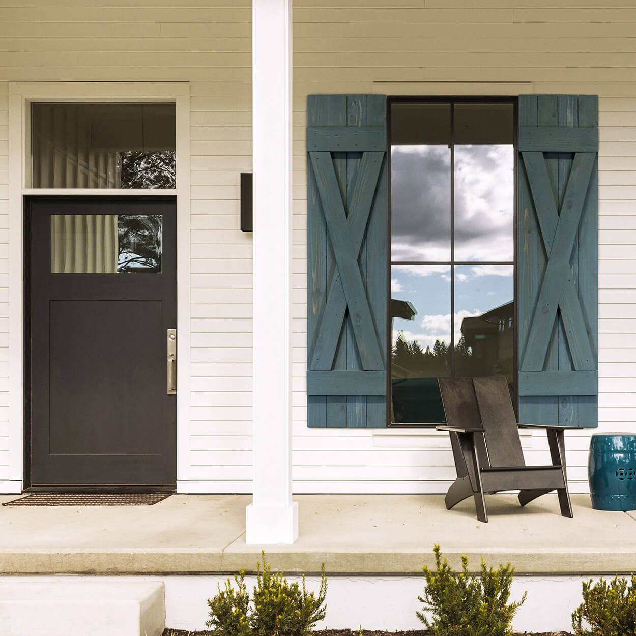 X Exterior Wood Shutters