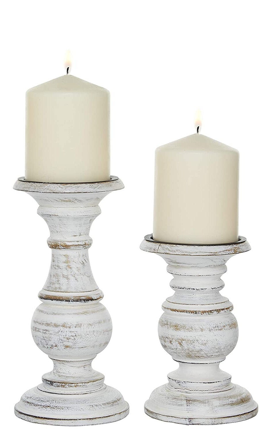Rustic Home Decor Lantern Set of 2 – Decorative Farmhouse Lanterns