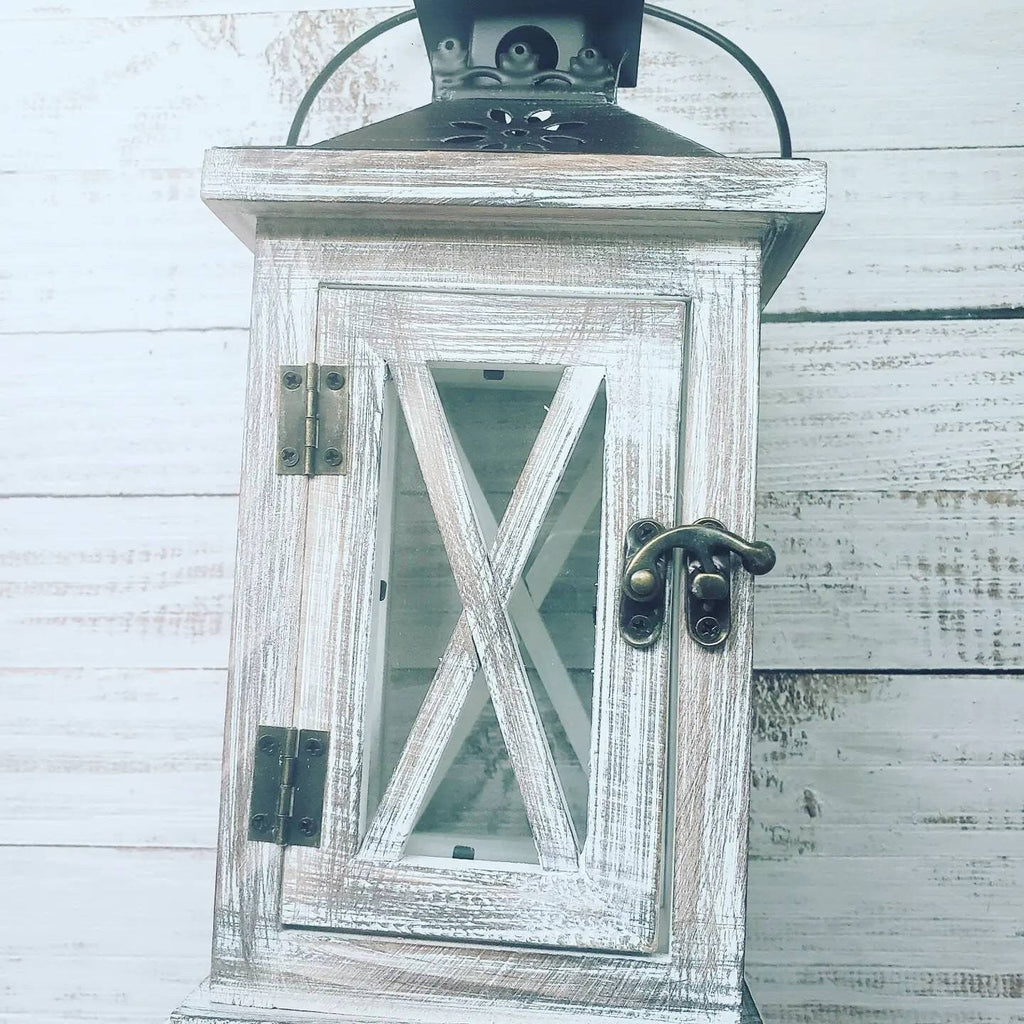 Rustic Home Decor Lantern Set of 2 – Decorative Farmhouse Lanterns