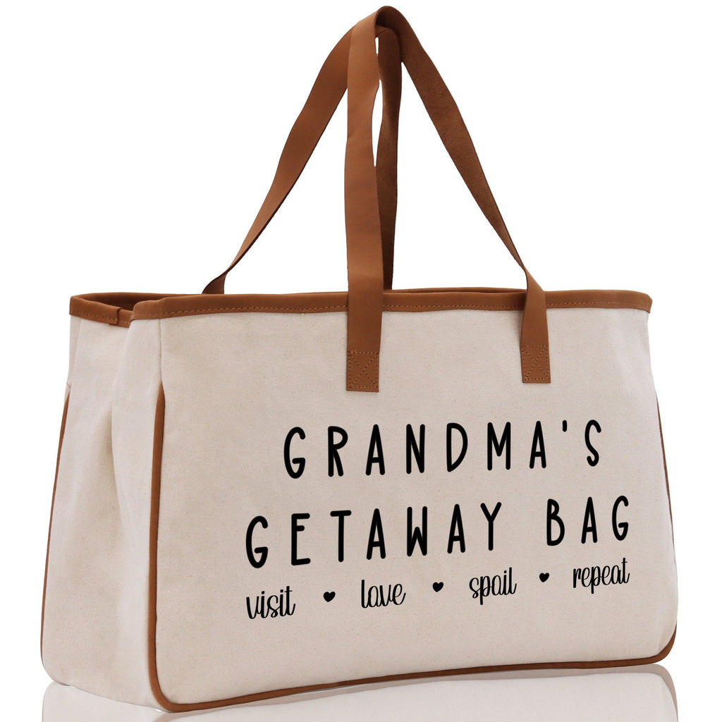 Grandma Tote Bag Grandma's Getaway Bag Grandma Nana Bag Grandma Gift Bag Shopping Bag Mothers Day Gift Live Love Spoil Bag Grandma Beach Bag