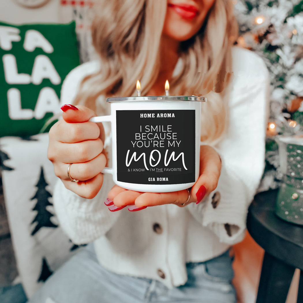 Mothers Day Candle Mug 16oz Reusable Metal Candle Soy Gift