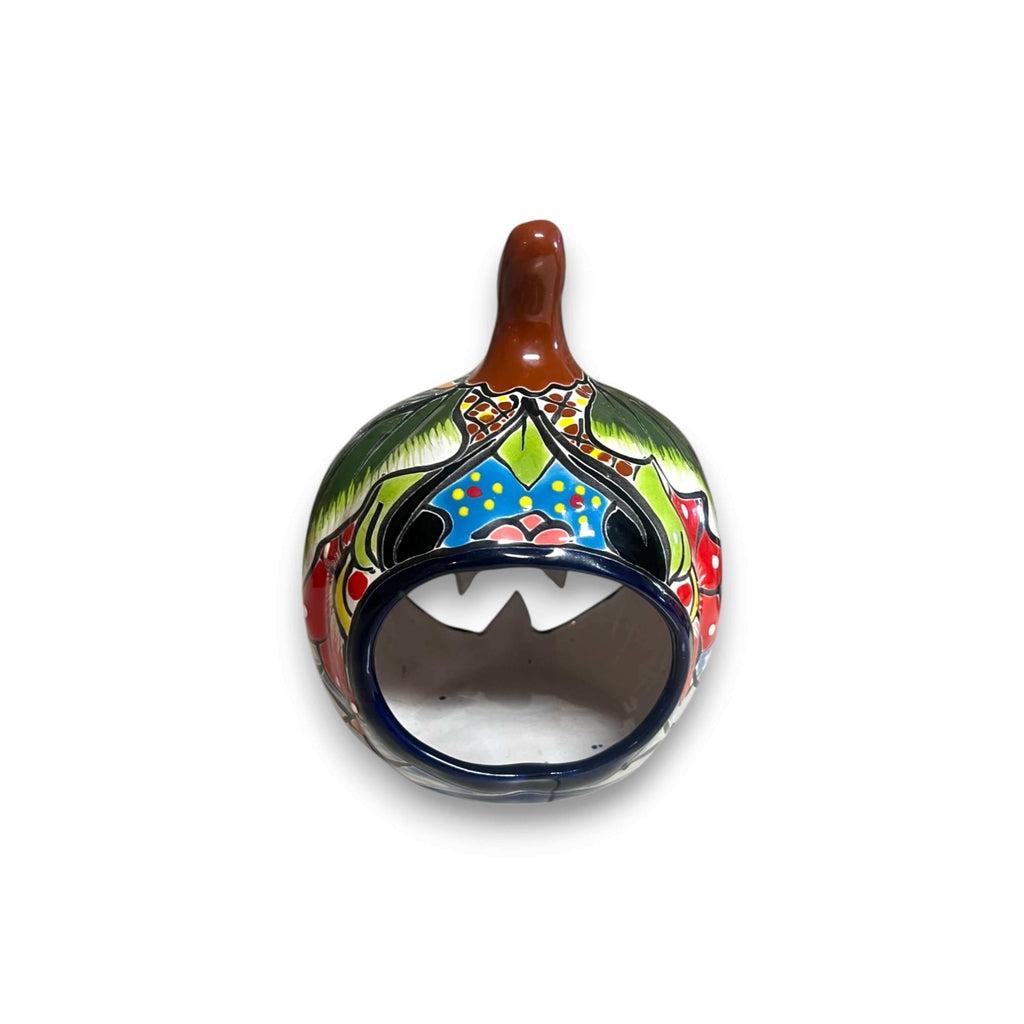 Talavera Jack-O'-Lantern | Colorful Mexican Pumpkin Decor