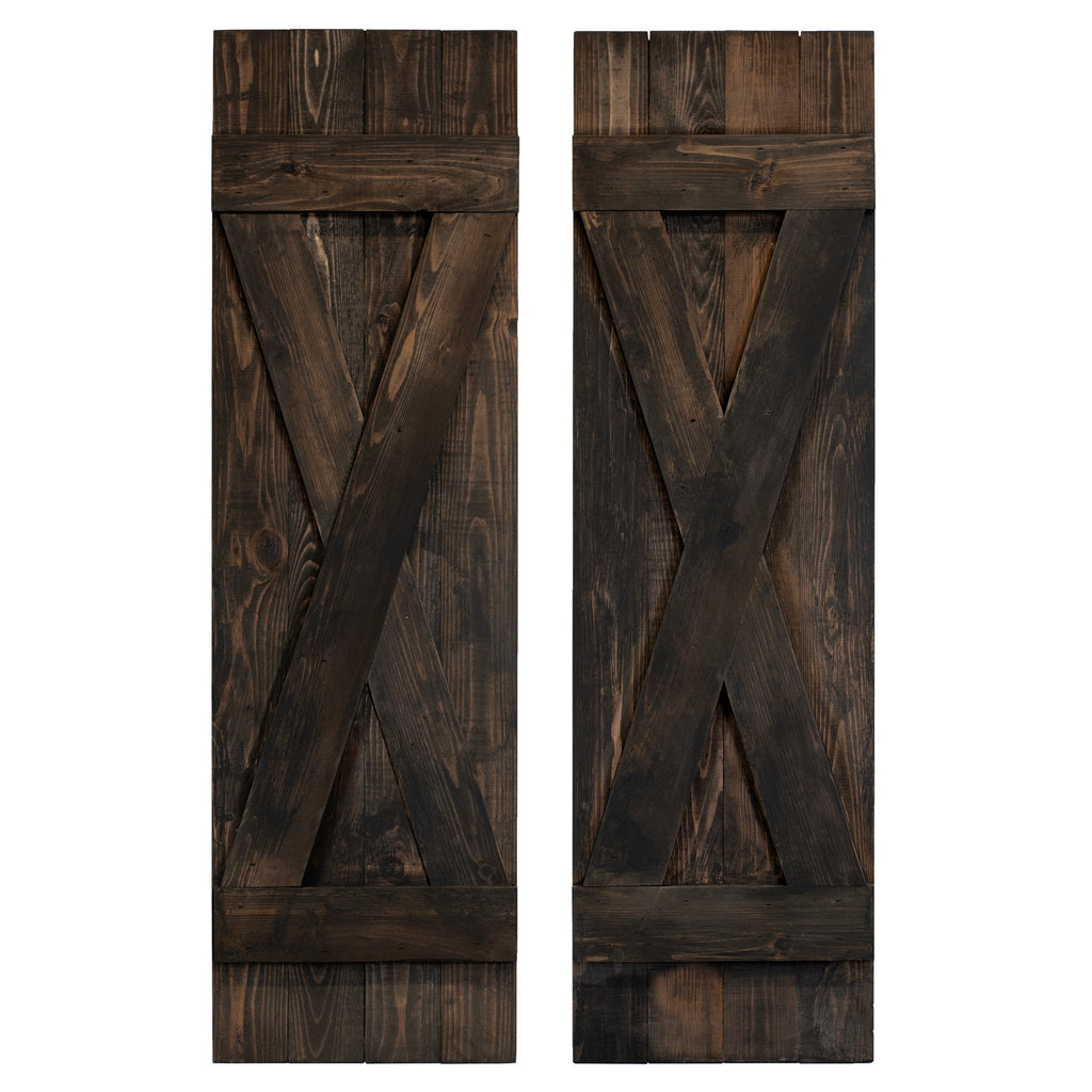 X Exterior Wood Shutters