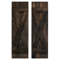 X Exterior Wood Shutters
