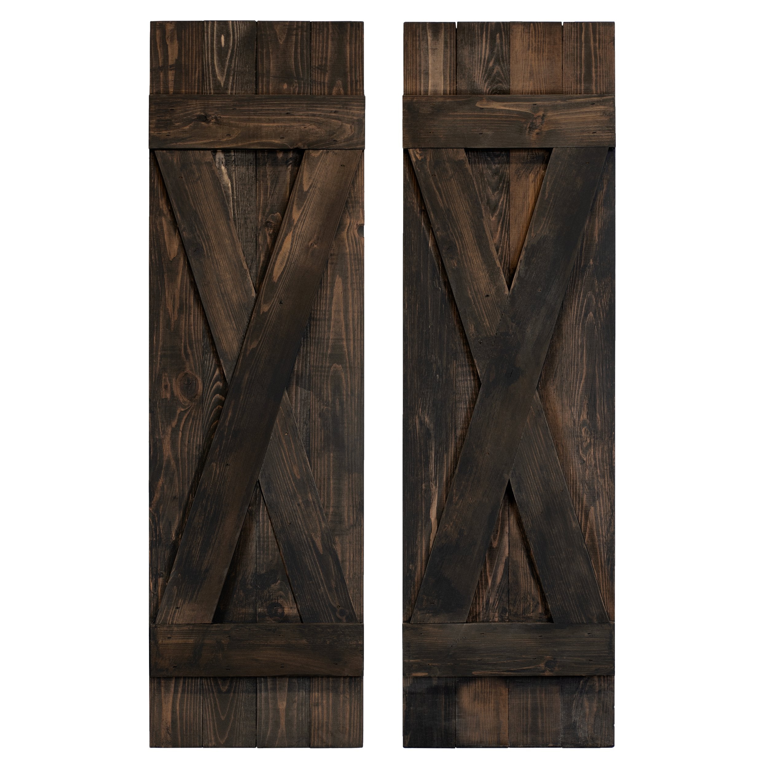 X Exterior Wood Shutters