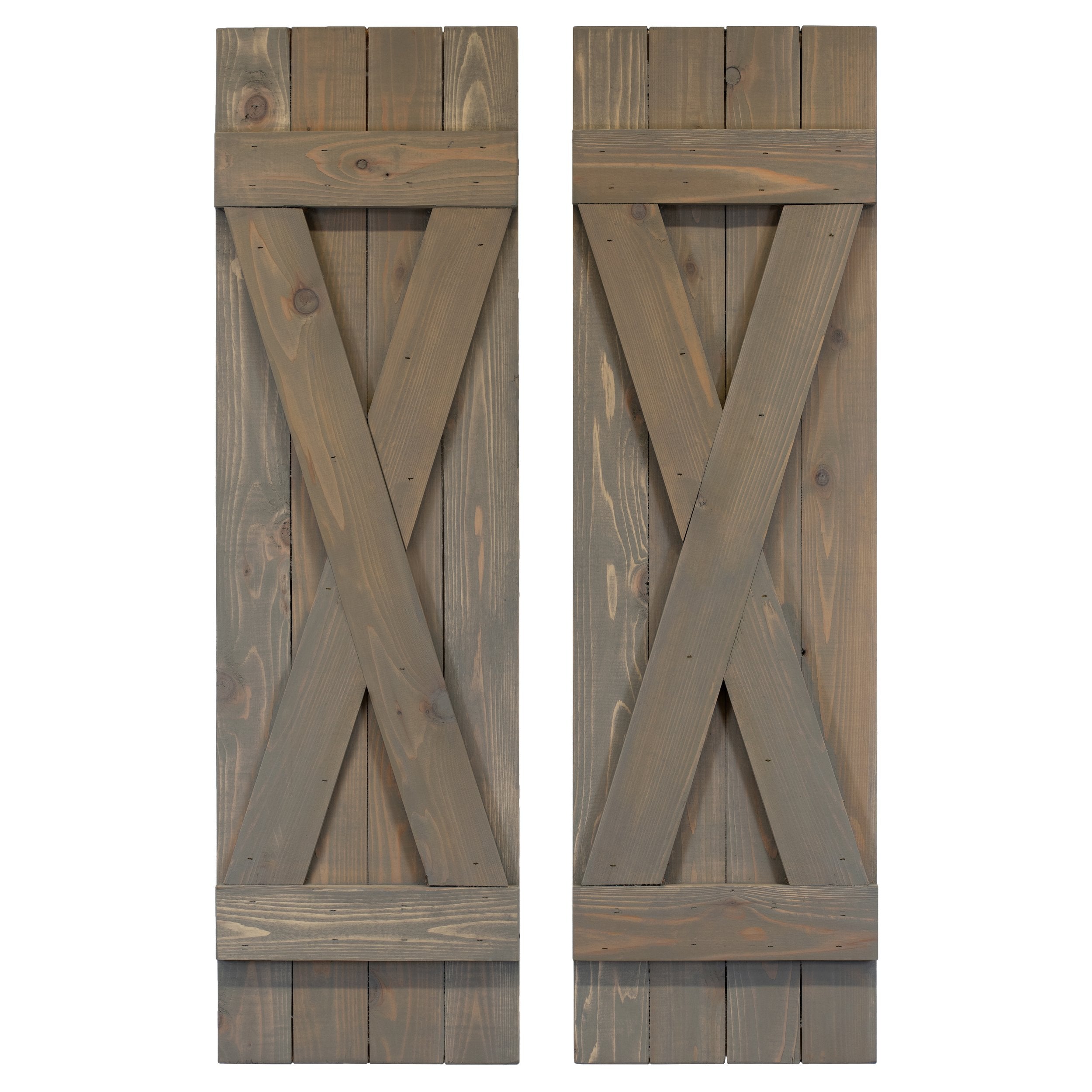 X Exterior Wood Shutters