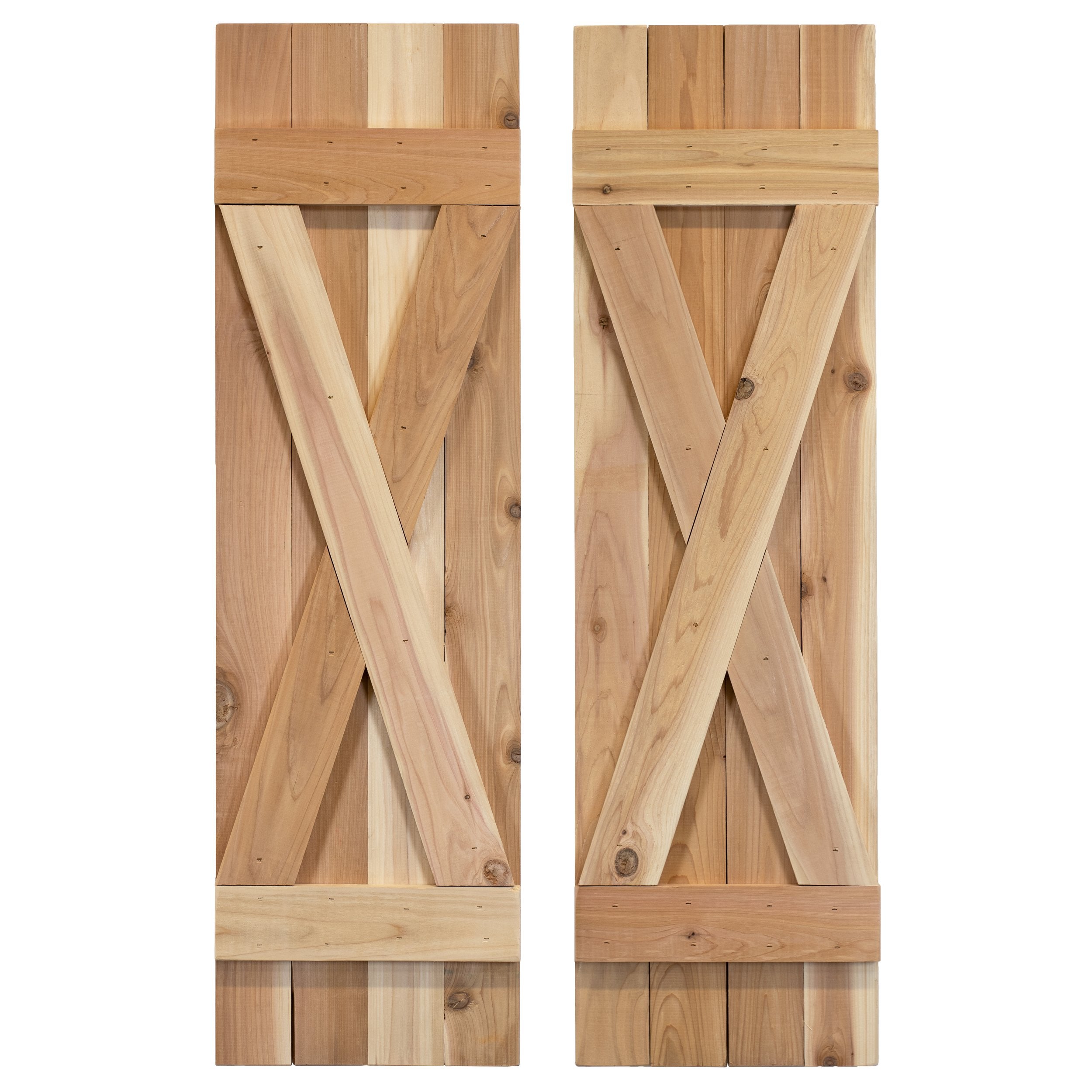 X Exterior Wood Shutters
