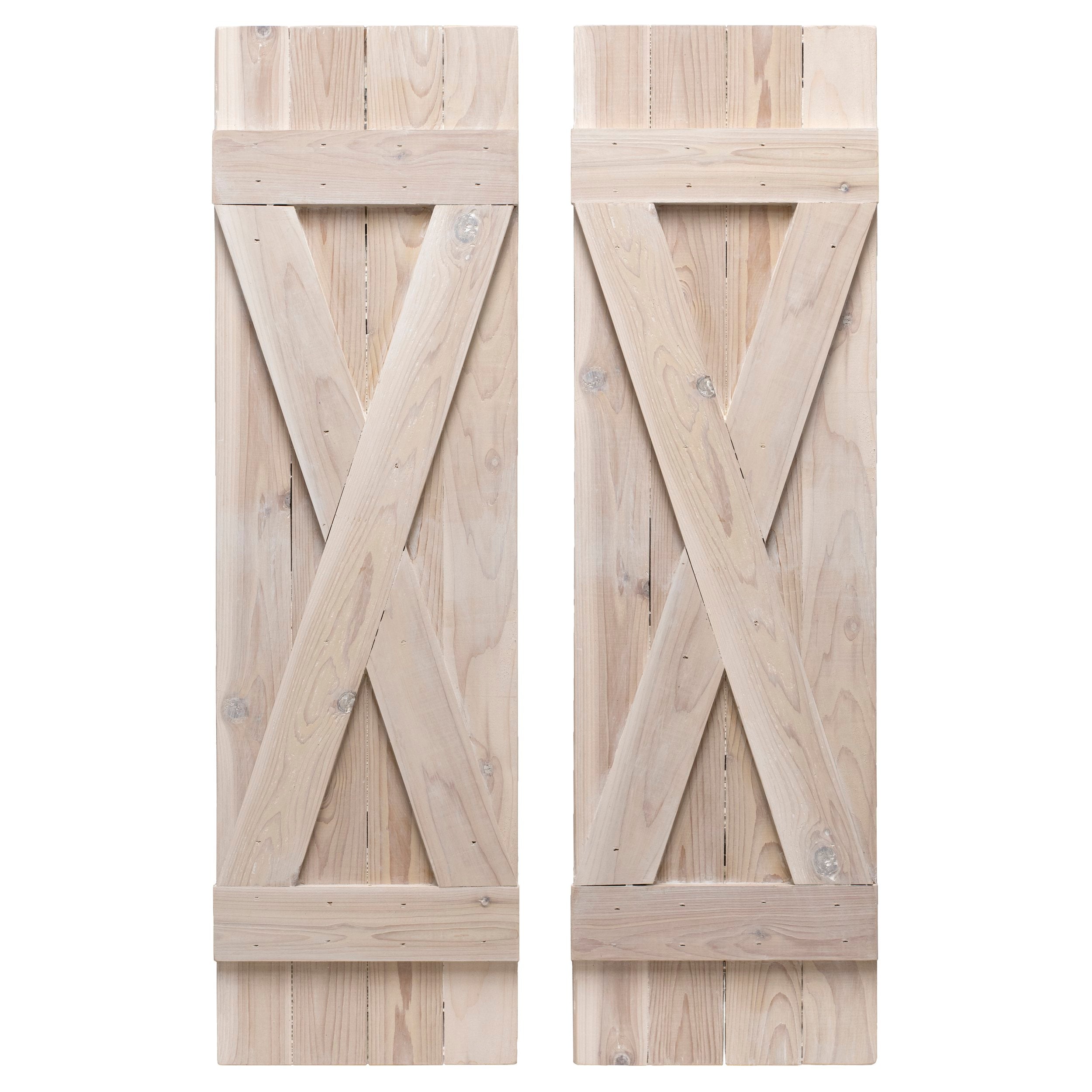 X Exterior Wood Shutters